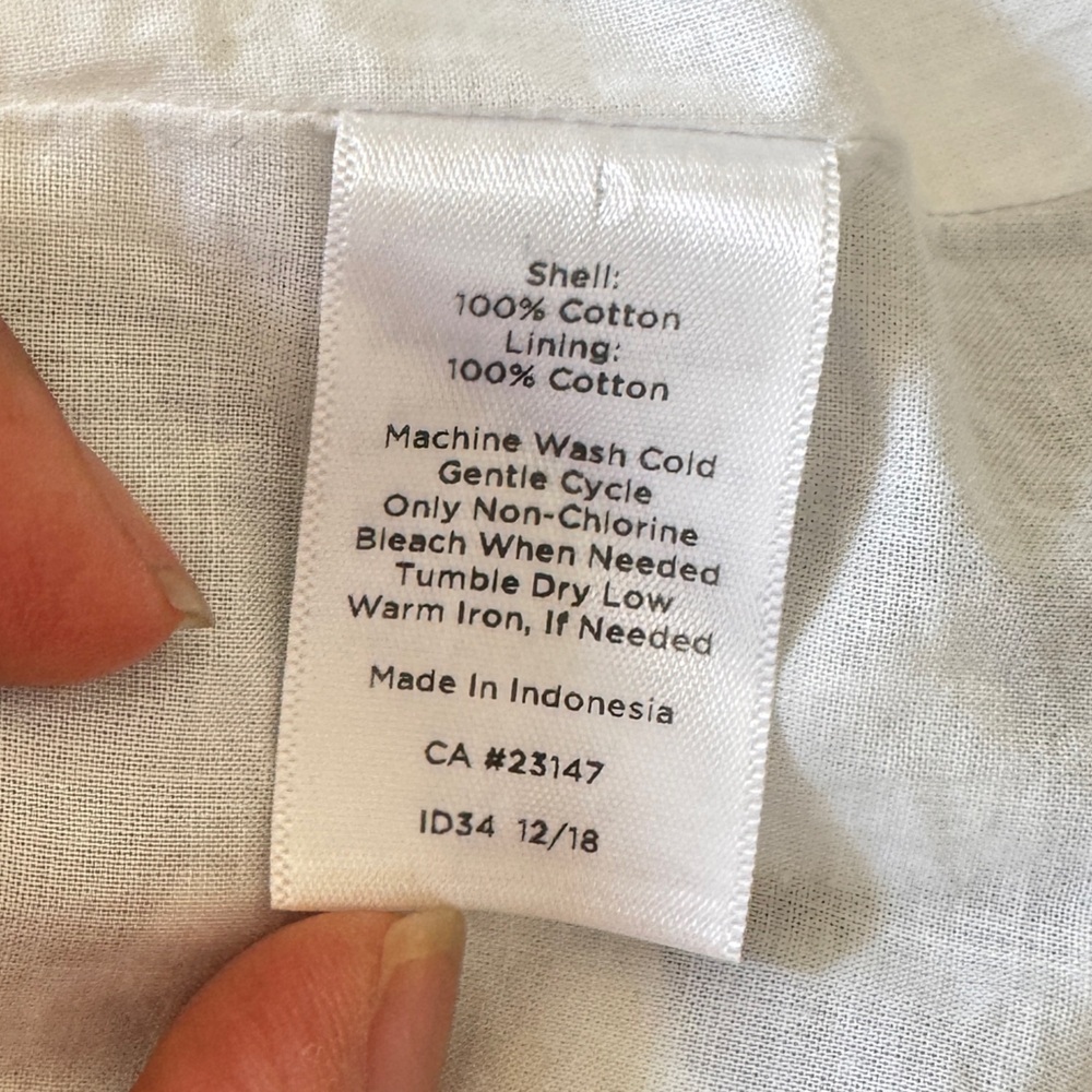 Talbots White Midi Dress with Navy Polka Dots - Picture 6 of 16